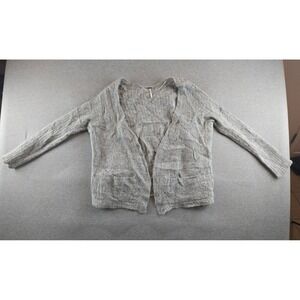 Free‎ People Cardigan Alpaca Weekend Getaway Sweater Gray Womens Size Medium